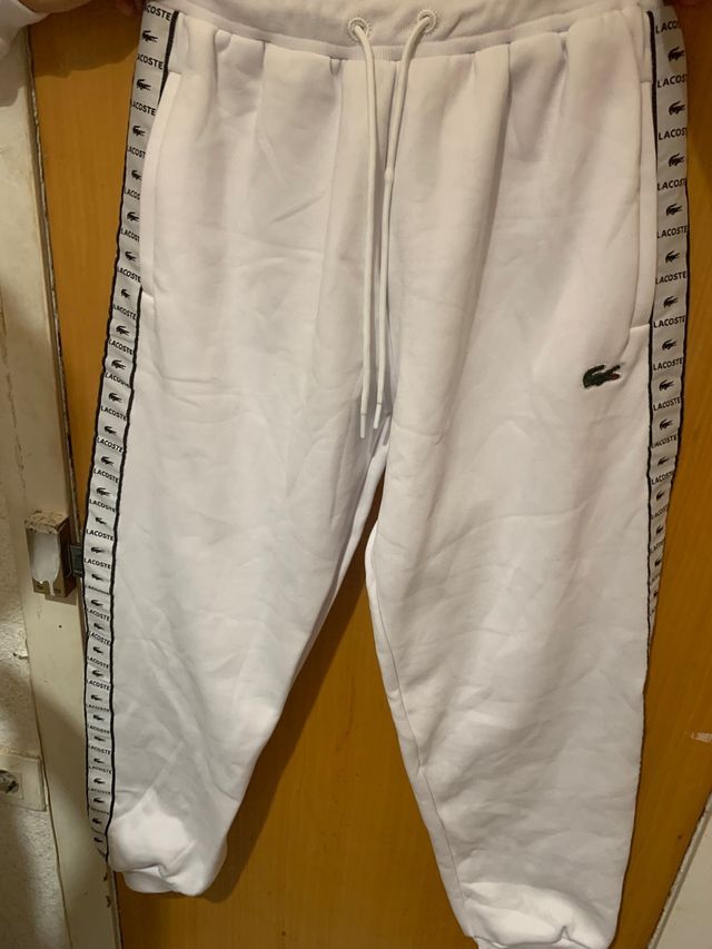 Sudadera Lacoste blanca con cremallera