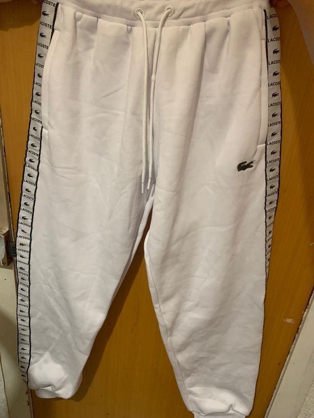 Sudadera Lacoste blanca con cremallera