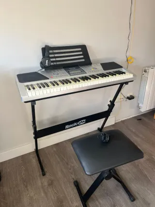 Teclado Piano Rock Jam RJ-661 + soporte y banqueta