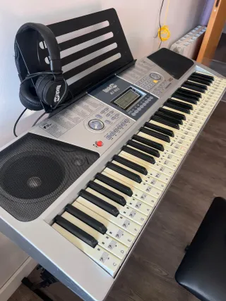 Teclado Piano Rock Jam RJ-661 + soporte y banqueta