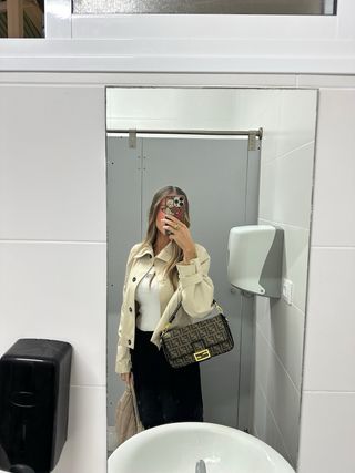 Bolso Fendi Beige y Marrón