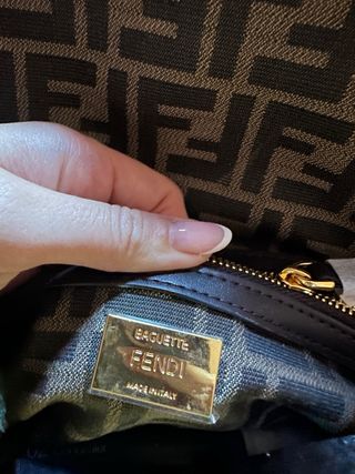 Bolso Fendi Beige y Marrón