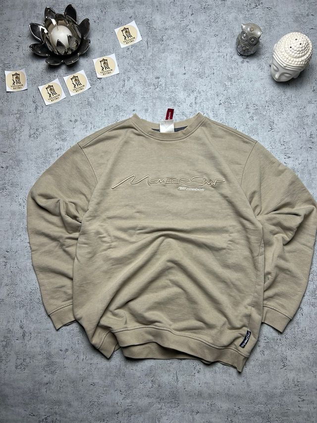 Reebok Membership Sweatshirt Beige - Vintage 2000s