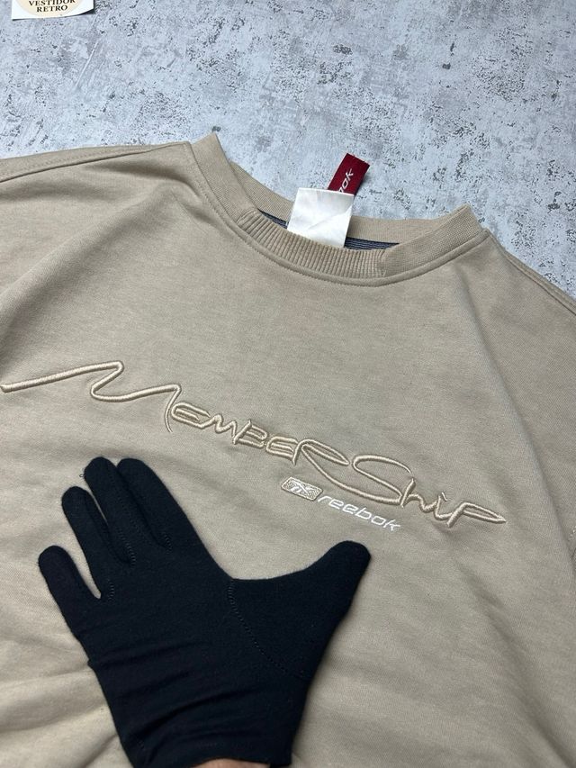 Reebok Membership Sweatshirt Beige - Vintage 2000s