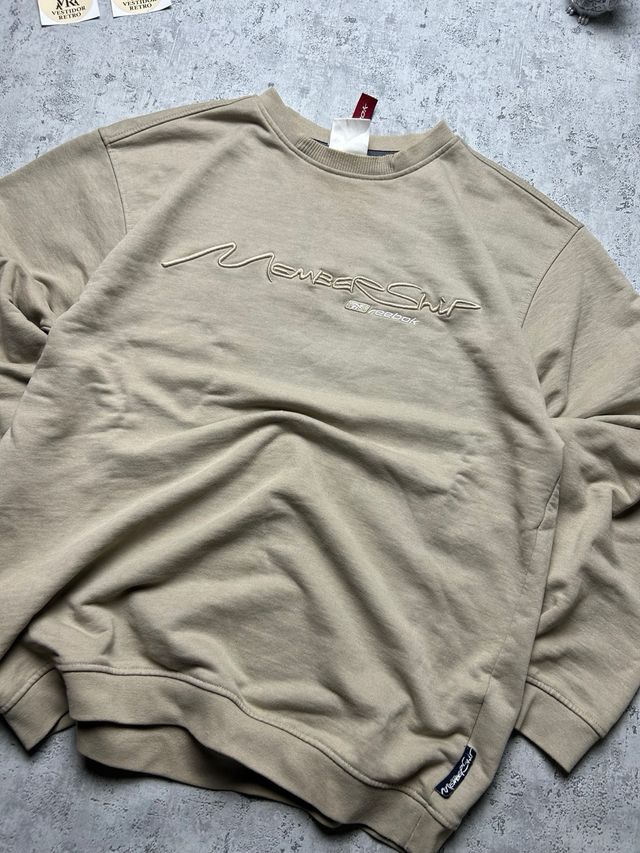 Reebok Membership Sweatshirt Beige - Vintage 2000s