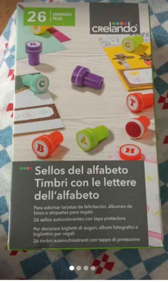 Set Sellos Alfabeto Crelando 26 Unidades