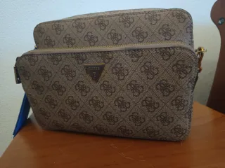 Bandolera Guess Marrón y Azul