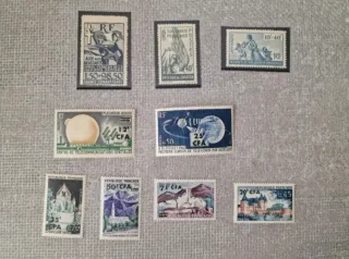 Foglietto timbro postale piu 59 francobolli