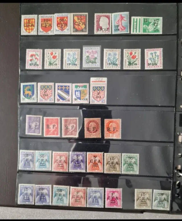 Foglietto timbro postale piu 59 francobolli