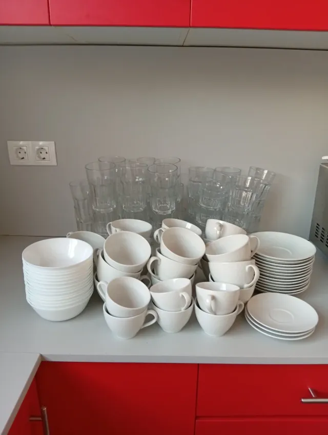 Lote Vajilla Vasos Copas Platos