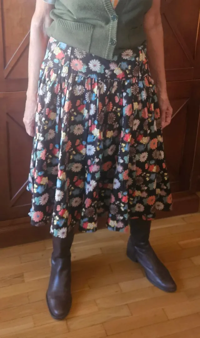 Falda estampada floral