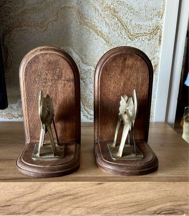 Fermalibri antichi in ferro e legno