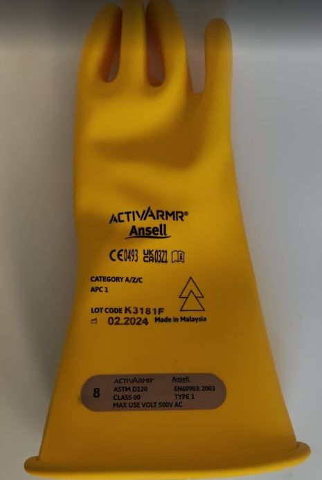 Guantes Electricista Activarmr Ansell Talla 8