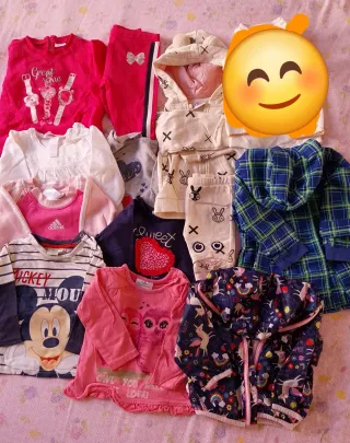 Lotto vestiti bimba 12 pz