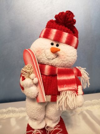 Pupazzo di Neve Natale Rosso Bianco