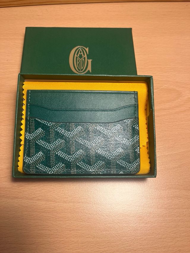 Tarjetero Goyard Verde