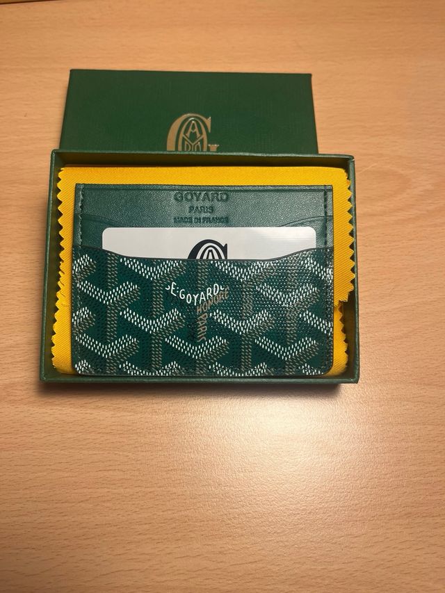 Tarjetero Goyard Verde
