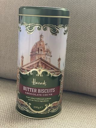 Caja de latón Harrods Butter Biscuits