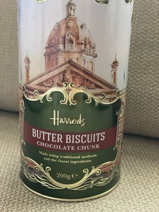 Caja de latón Harrods Butter Biscuits