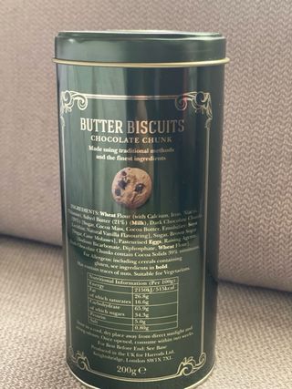 Caja de latón Harrods Butter Biscuits