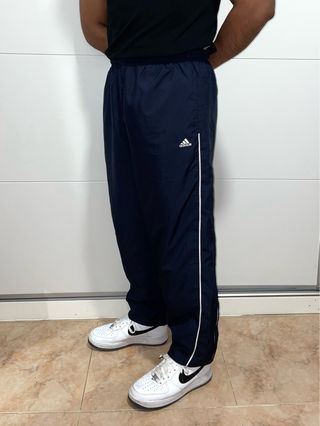 Pantalón Baggy Ancho Adidas Cortavientos Vintage M