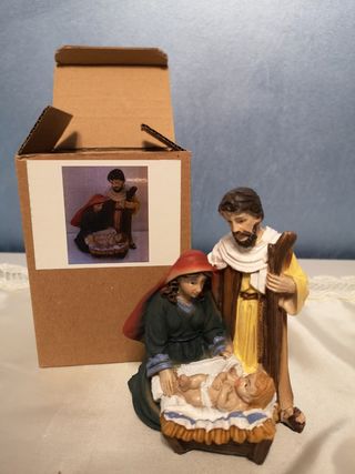 Statua Natività Sacra Famiglia resina