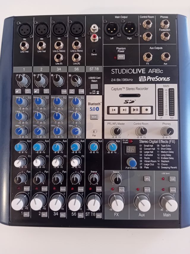Mesa de Mezclas PreSonus StudioLive AR8c