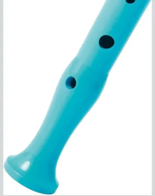 Flauta dulce azul HOHNER con limpiador