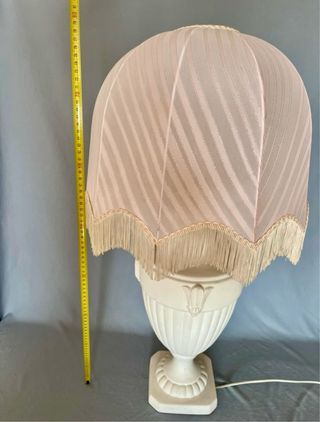 Lampada da salotto rosa e bianca