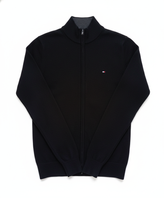 Casaco Tommy Hilfiger Lã Premium Preto