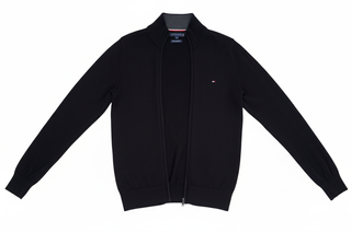 Casaco Tommy Hilfiger Lã Premium Preto