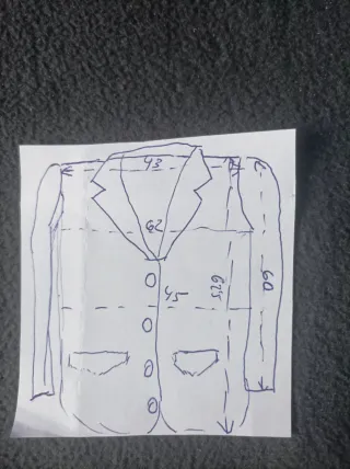 Americana mujer azul marino