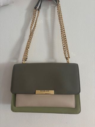 Bolso Michael Kors Beige y Verde