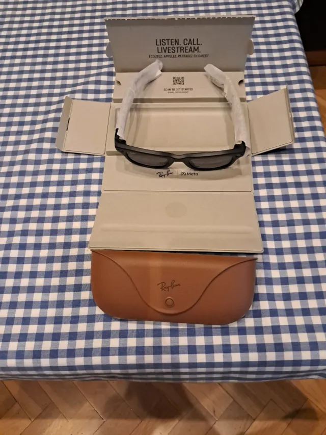 Gafas Ray-Ban meta Negro mate. Nuevas.