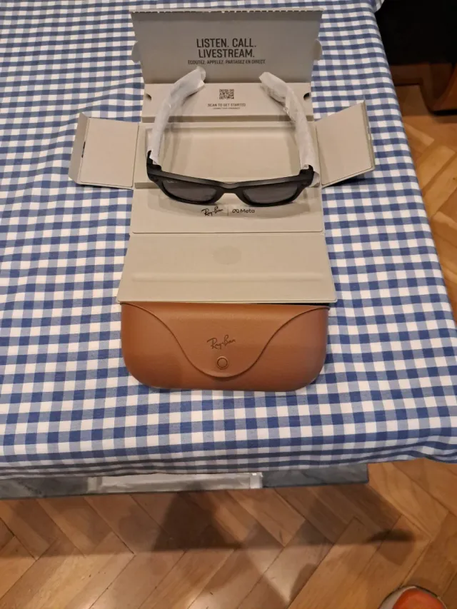 Gafas Ray-Ban meta Negro mate. Nuevas.