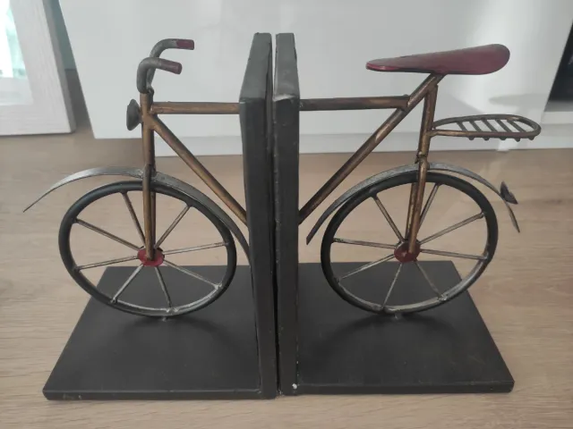 Soportes de libros con forma de bicicleta