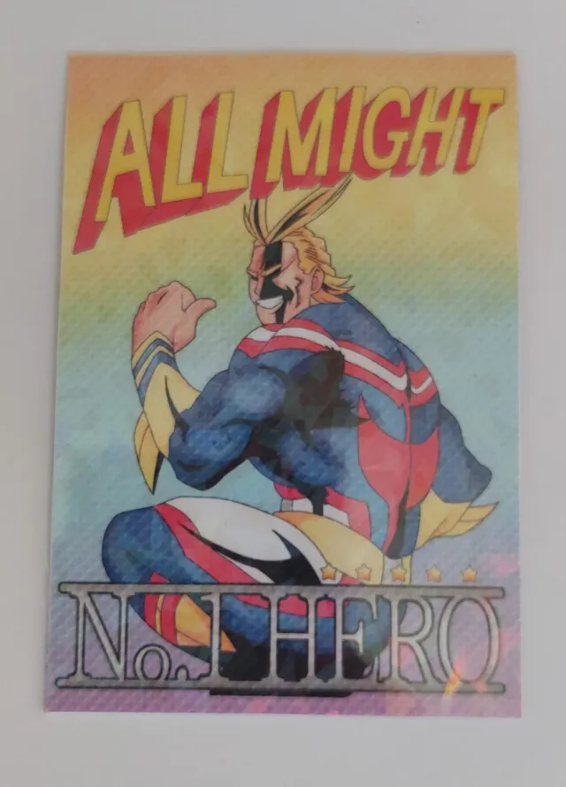 Carta All Might My Hero Academia Holográfica