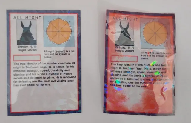 Carta All Might My Hero Academia Holográfica