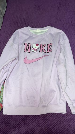 Sudadera Nike Hello Kitty Morada y Rosa