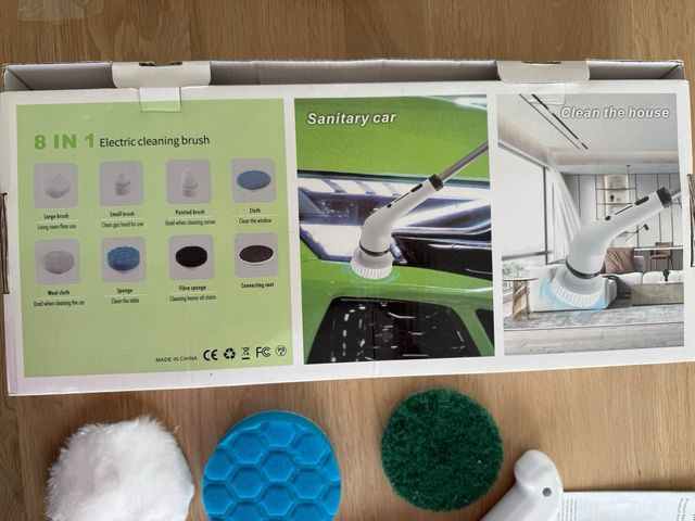 Cepillo Eléctrico Limpieza 8 en 1 SXT-160