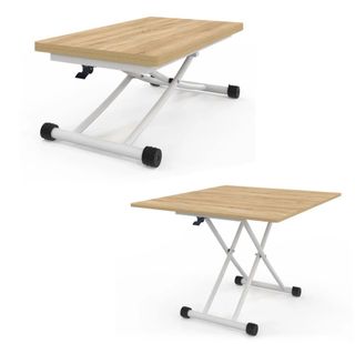 Mesa elevable extensible madera