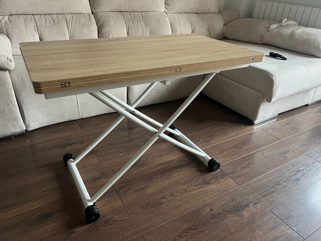 Mesa elevable extensible madera
