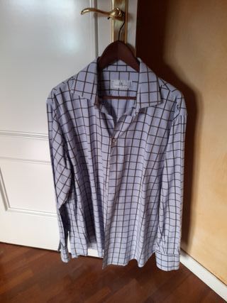Camisa Carolina Herrera Hombre Azul/Marrón