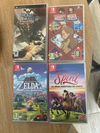 Pacchetto 4 videogiochi per Nintendo Switch e PSP