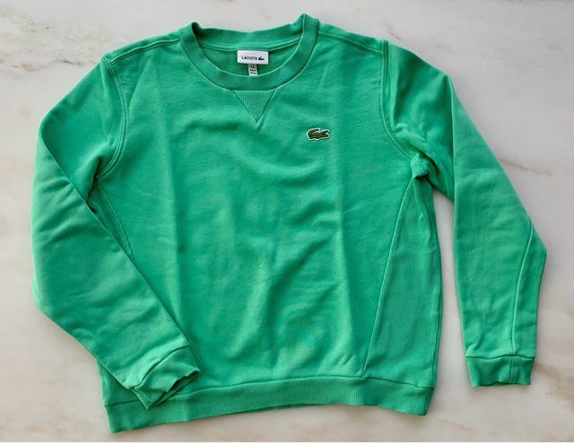 Sudadera verde Lacoste niña Talla 12