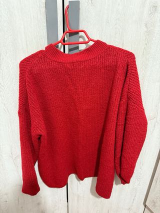 Jersey rojo manga larga