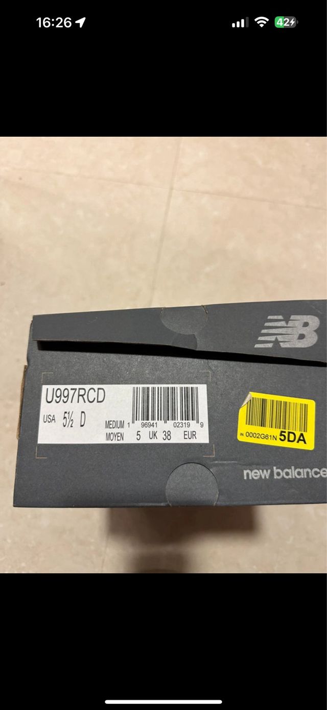 New Balance U 997RCD Talla 38