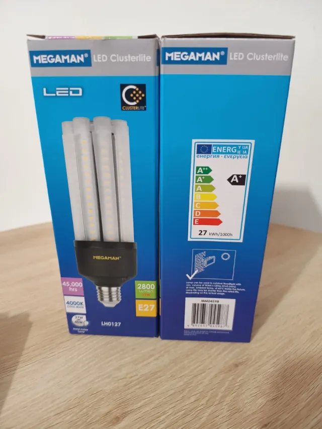MEGAMAN E27 LH0127 27W 2800LM 40000k A+REF:MM04598