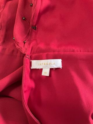 Vestido rojo largo de fiesta de Intropía