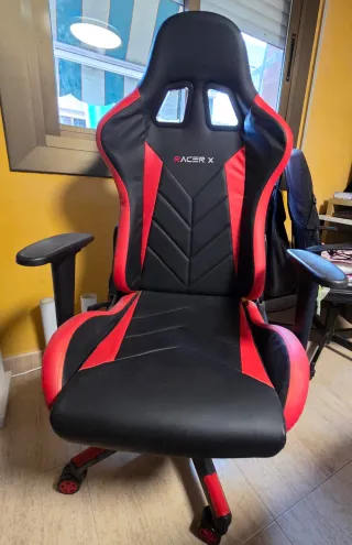 Silla Gaming Racer X Negra y Roja